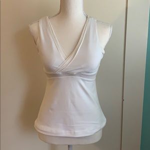 White lululemon exercise tank top